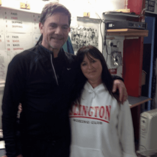 Jackie Hagland with John Mickie (Actor)