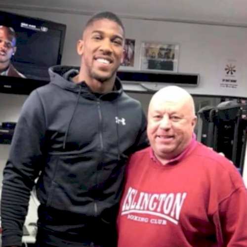 Lenny Hagland with Anthony Joshua (WBA, IBF, WBO and IBO Title Holder)